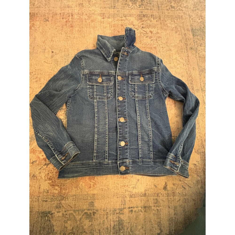 Polo Ralph Lauren Denim Trucker Jacket Girls Size M (10-12) Blue Wash \